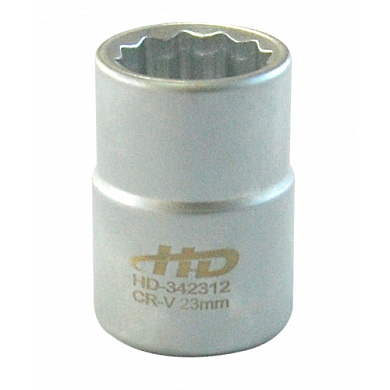 Головка торцевая 3/4" 12-гр 23 мм L50 мм CrV H-D HD-342312