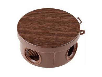 Коробка распаечная ОП 85х40мм, бук, 4 мембр. вх. IP54 Юпитер JP7113-07