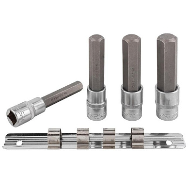 Набор головок-бит HEX 1/2'' 4 пр. Forsage F-40917L