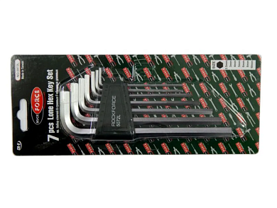 Набор Г-образных ключей HEX (6-гр) длинных 2.5-10 мм 7 пр RockForce RF-5072L