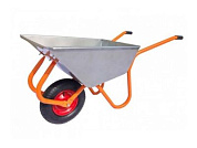 Тачка строительно-садовая ТССР-1П, 120 л, 120 кг, 1 пневмоколесо 400х90 мм КОМ ТССР-1П