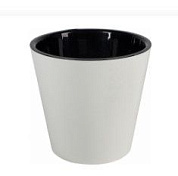 Горшок для цветов InGreen London D190 мм, 3,3л, с дренажной вставкой белый Пластик Репаблик IG770210048