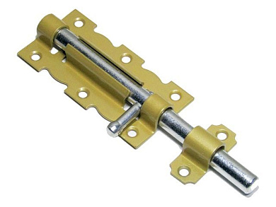 Задвижка дверная 110 мм, зол.металл. Starfix SMP-24488-1