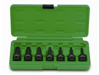 Набор бит Torxпод головку 1/2'' ударных 7 пр. Toptul GDAI0701