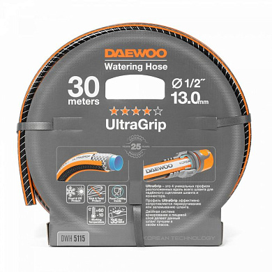 Шланг UltraGrip диаметр 1/2'', 13 мм, длина 30 м Daewoo Power DWH 5115