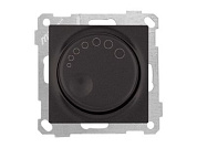 Выключатель поворотный, диммер, скрытый, без рамки, винт. зажим, 600Вт, черный, DARIA, 220VAC, 60 - 600VA, 50 Hz, IP20, Mutlusan 21004400284