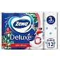 Бумага туалетная Zewa Deluxe 3 слоя, 12 рулонов