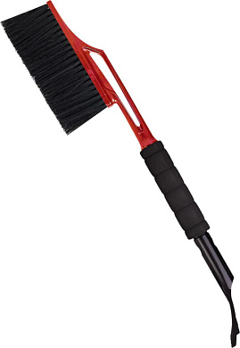 Щетка для снега Spin&Clean Techno со съемным скребком для льда, 58 см, signal red Пластик Репаблик SC800810016