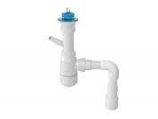 Сифон для умывальника с выпуском 70 мм,с отводом для стир. маш.,с гибкой трубой 1 1/2"-40/50 мм AV Engineering AVE129753