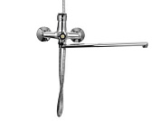 Смеситель для ванны, цинк, хром Wisent W22212