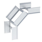 Угол 90 градусов вертикальный внешний лестничный усиленный EKF