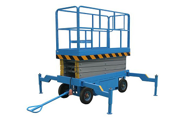 Подъемник ножничный передвижной 500 кг 14/16 м SJY-0,5-14 AC/DC 380В сеть/аккумуляторный TOR 1024442