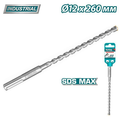 Бур SDS-MAX 12x260 мм TOTAL TAC321207