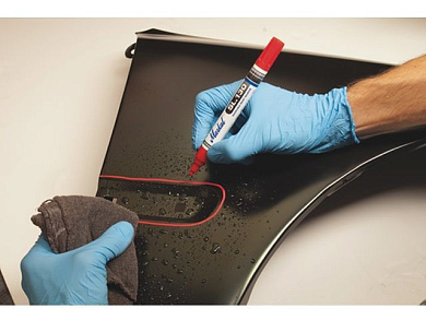 Маркер промышл. для временной маркировки на основе жидк. краски SL130 желтый, толщ. линии 3 мм MARKAL 31200226