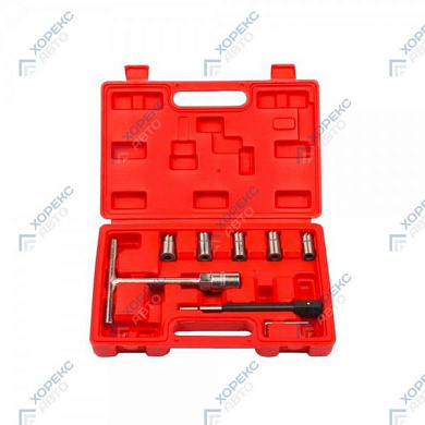 Набор инструментов для восстановления и очистки посадочных мест форсунок, 7 пр. HOREX HZ 25.1.073S