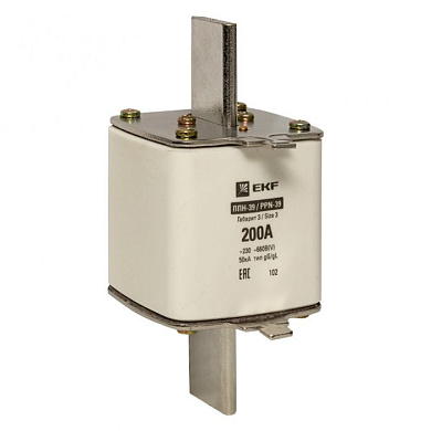 Плавкая вставка ППН-39 630/200А габарит 3 EKF fus-39/630/200