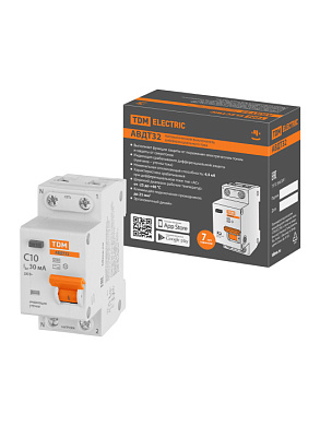 Выключатель дифференциальный автоматич. АВДТ 32 2P, 1P+N C10А 30мА 4,5кА тип АС TDM SQ0202-0501