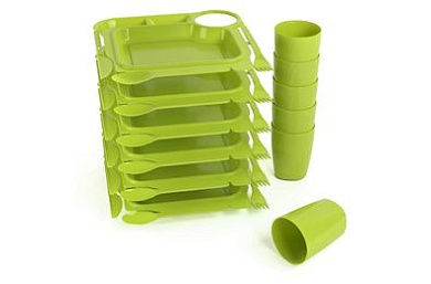 Набор для пикника Fiesta на 6 персон (майская зелень) BEROSSI ИК 85180000