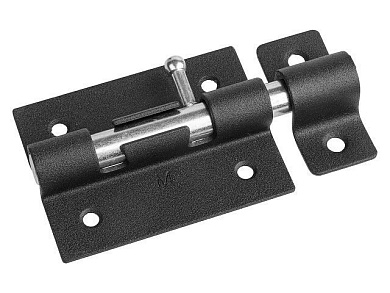 Задвижка дверная 82 мм ЗД-07, черная Starfix SMP-06863-1