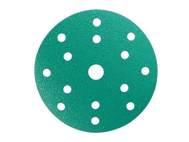 Круг шлифовальный 150 мм круг P1500 пленка, самосцепл., 15 отв. Green ABRAforce 162718