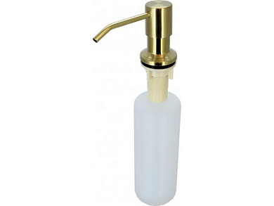 Дозатор моющего средства встраиваемый в мойку, сталь/пластик, золото GERHANS KK405Y