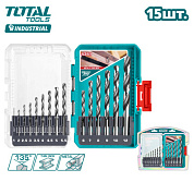 Набор сверл по металлу TOTAL TACSDL51506 15 шт