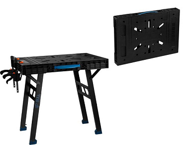 Верстак складной WB 4585 в кор. 455 кг, 852x608x790 мм, переносной, 2 струбцины BULL 1318765