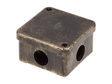 Коробка распаечная ОП 75х75х40мм, бронза, 4 мембр. вх. IP53, КЭМ 3-10-4 Юпитер JP7113-24