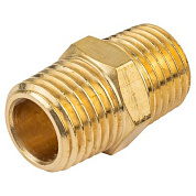 Соединитель резьбовой, наруж. резьба 1/4"x1/4" Forsage F-MM04/04