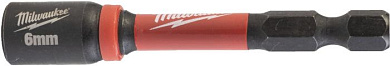 Насадка торцевая Milwaukee Shockwave 1/4" Hex -6 мм x 65 мм 4932492435