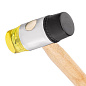 Молоток рихтовочный бойки 35 мм комбинированная головка, деревянная ручка Sparta 108305