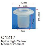 Клипса для крепления внутренней обшивки а/м БМВ пластиковая, 100 шт Forsage C1217(BMW)