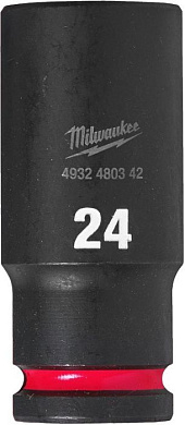 Ударная головка 24 мм 1/2" Shockwave Milwaukee 4932480342