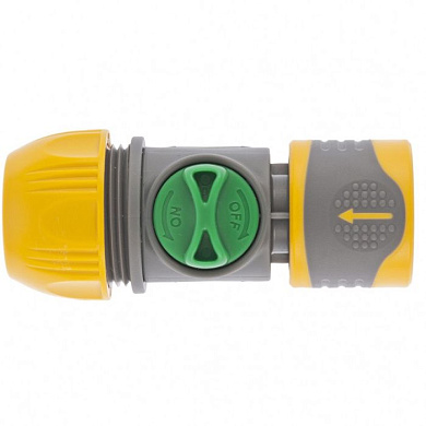 Соединитель быстросъемный унив. 1/2-3/4 с переключателем Palisad Luxe 66254