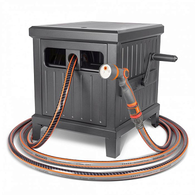 Катушка металлическая со шлангом 45м и набором для полива DWR 6145 DAEWOO Daewoo Power DWR 6145