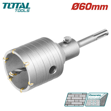 Коронка SDS-plus 60 мм TOTAL TAC430601