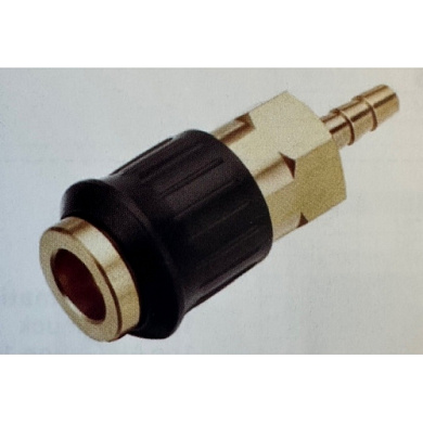 Быстроразъем пневматический с обратным клапаном, "елочка" 12 мм, латунь H-D HD-UQ5BP-12