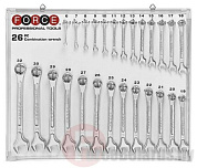 Набор комбинированных ключей 6-32 мм на стенде 26 пр. Force 5261