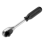 Трещотка 1/2" 45 зубьев, с быстрым сбросом, CrV, хром Сибртех 14004