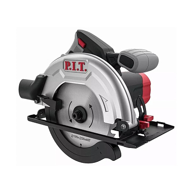 Пила циркулярная электрическая, 1400 Вт, 5500 об/мин, 185 мм PIT PKS 185-C3