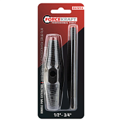 Экстрактор двухсторонний для извлечения сломанной резьбы из труб 1/2''-3/4'' в комплекте с воротком ForceKraft FK-EX-Y214