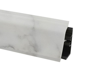 Плинтус ПВХ к столешнику LB38 белый мрамор (015) (1шт=3м.п.) RU 94075