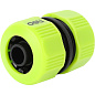 Муфта соединительная для шлангов Deli GS EDL8794, 1/2", двухкомпонентная, черный, зеленый