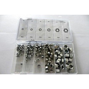 Набор гаек самозажимных М4, М5, М6, М8, М10, М12 (146шт) Geko G02806