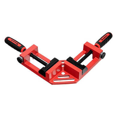 Струбцина угловая, быстрозажимная, 65/65 мм, двухкомпонентные обрезиненные рукоятки Matrix 20322