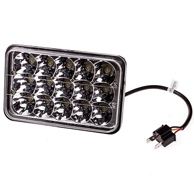 Фара светодиодная OFF ROAD 167*105*70 мм прямоугольная 12V/24V 45W 6000К 15 диодов Combo свет SKYWAY S08401047