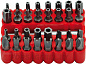 Набор бит TorxTR;Torq-Set;Spanner;Tri-Wing;HEX TR 1/4'' CrV 33 пр. Vorel 66330