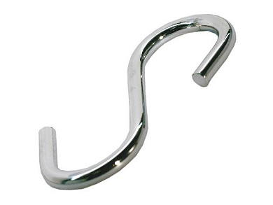 Крючок для рейлинга одинарный d16 мм, хром, 5 шт в зип-локе Starfix SMZ1-54721-5