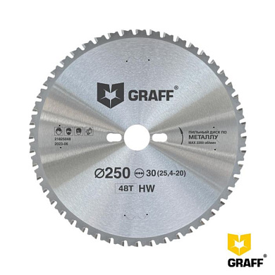Пильный диск по металлу 250x30x48z EXPERT GRAFF 21825048