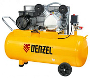 Компрессор пневматический, 2,2 кВт, 370 л/мин, 100 л Denzel 58091